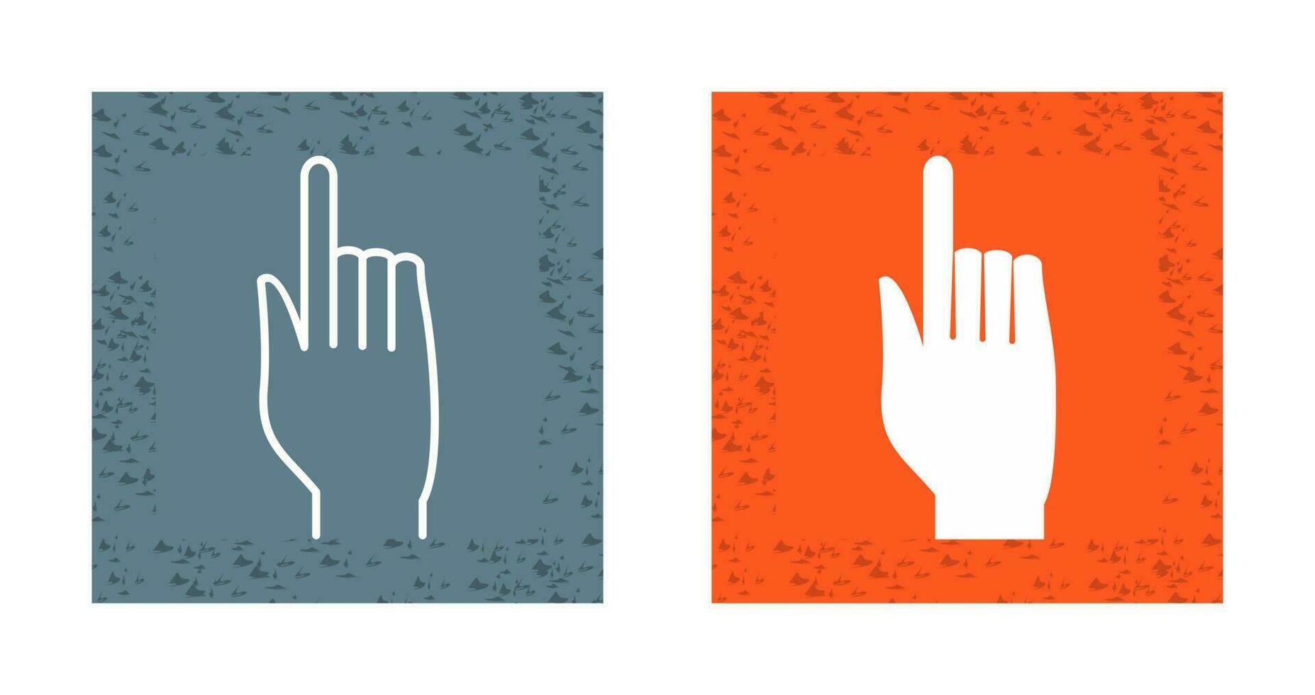 Raised Finger Vector Icon