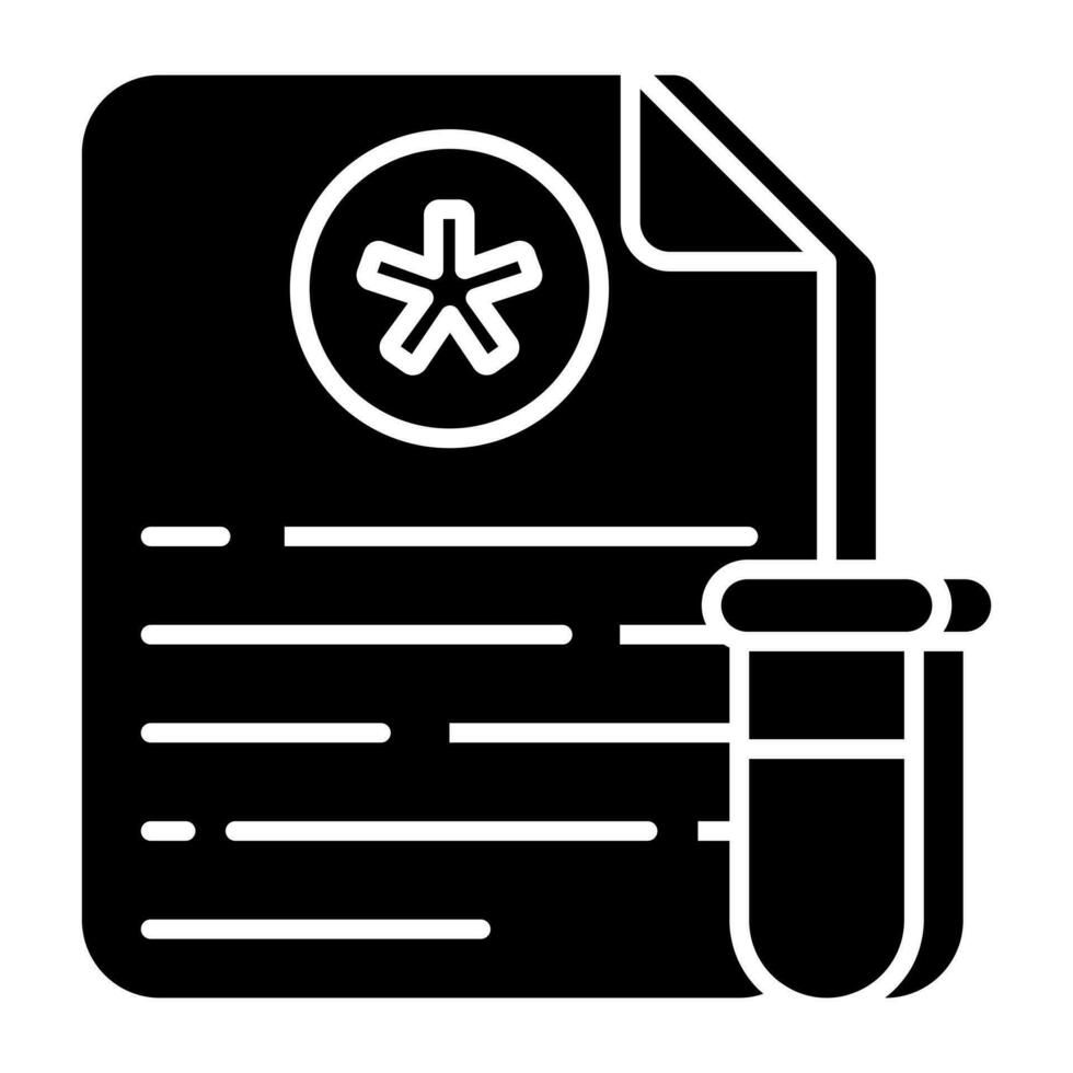 Modern design icon of lab test vector