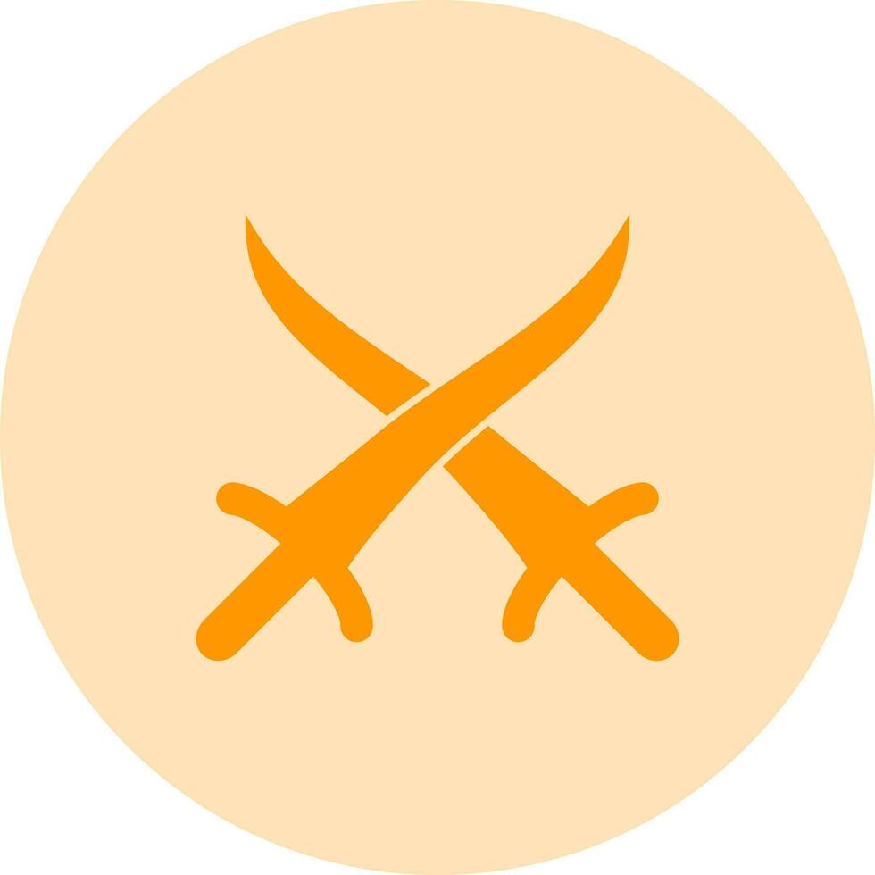 icono de vector de lucha de espada
