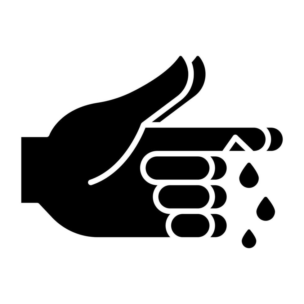 Perfect design icon of finger cut vector