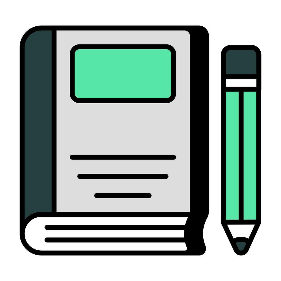 Modern design icon of book vector