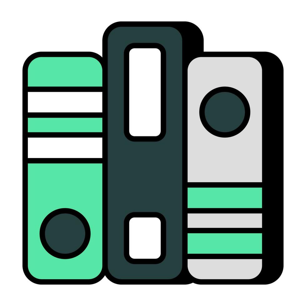 Trendy design icon of binders vector