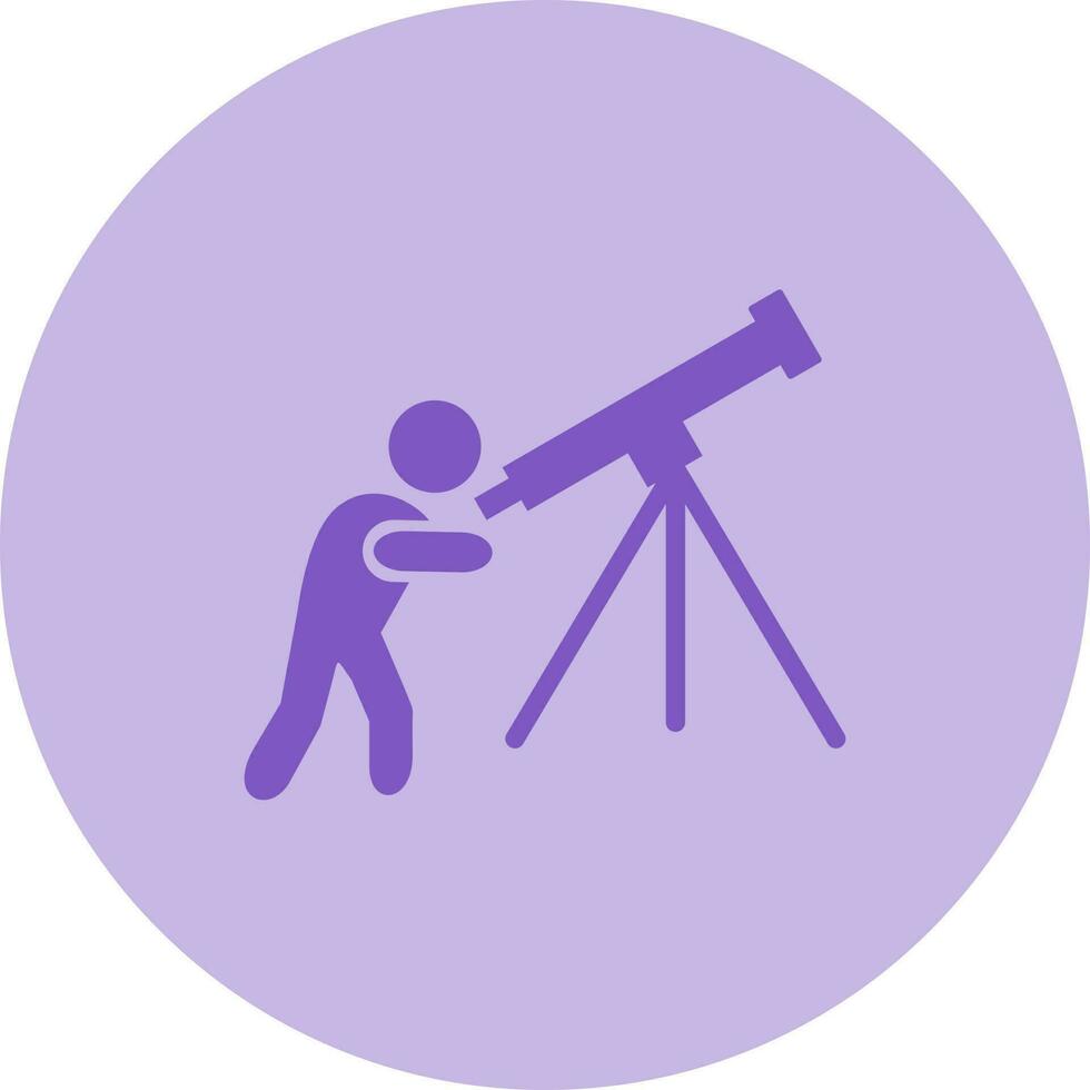 Adjusting Telescope Vector Icon