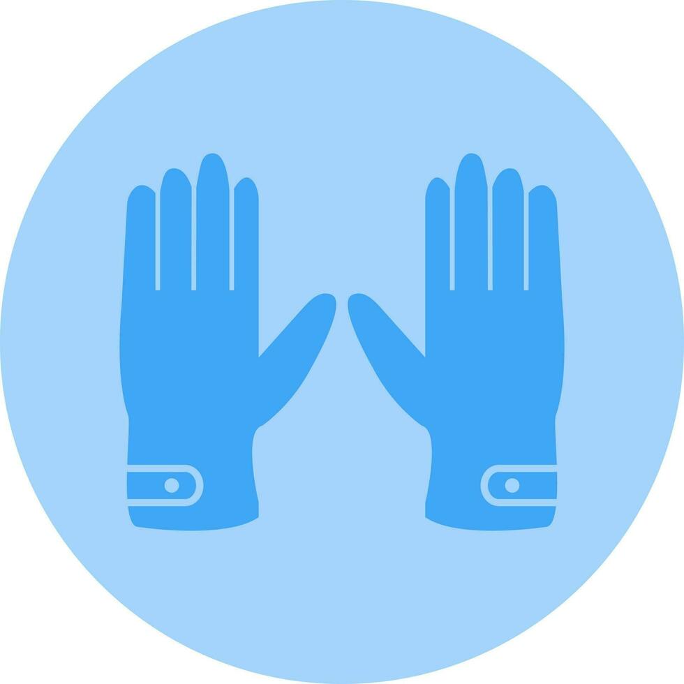 Leather Gloves Vector Icon