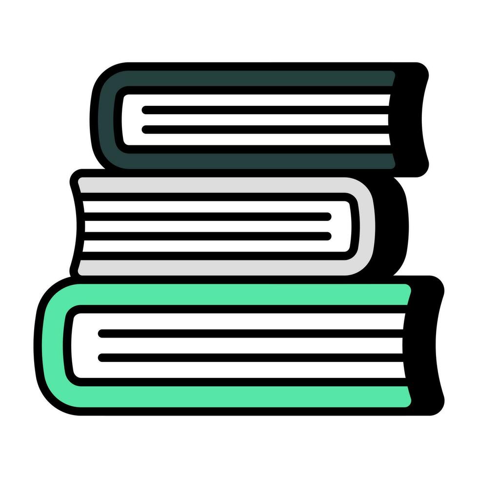 Modern design icon of book vector