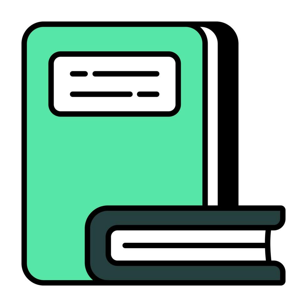 icono de diseño moderno de libros vector