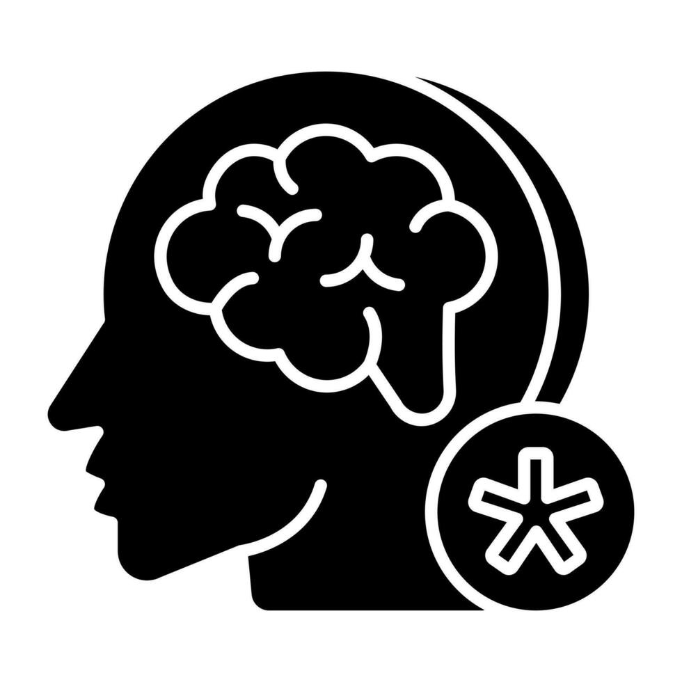 Perfect design icon of mind health vector