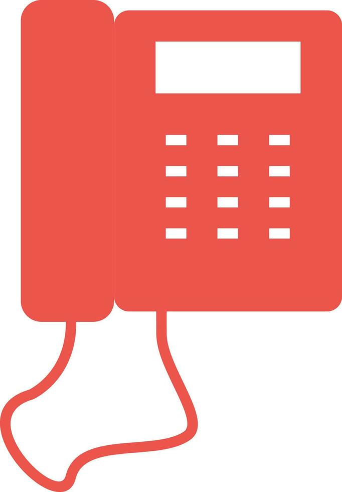 Telephone Set Vector Icon