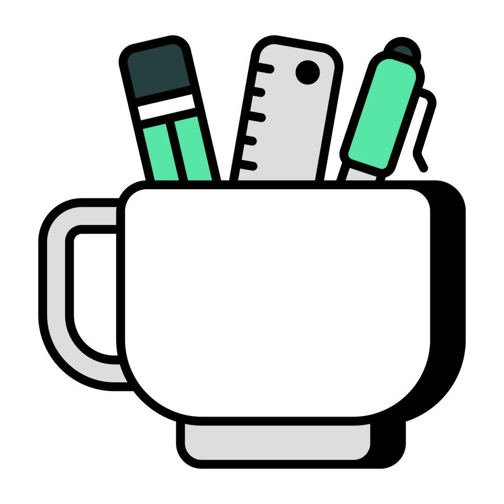 A premium download vector of stationery holder