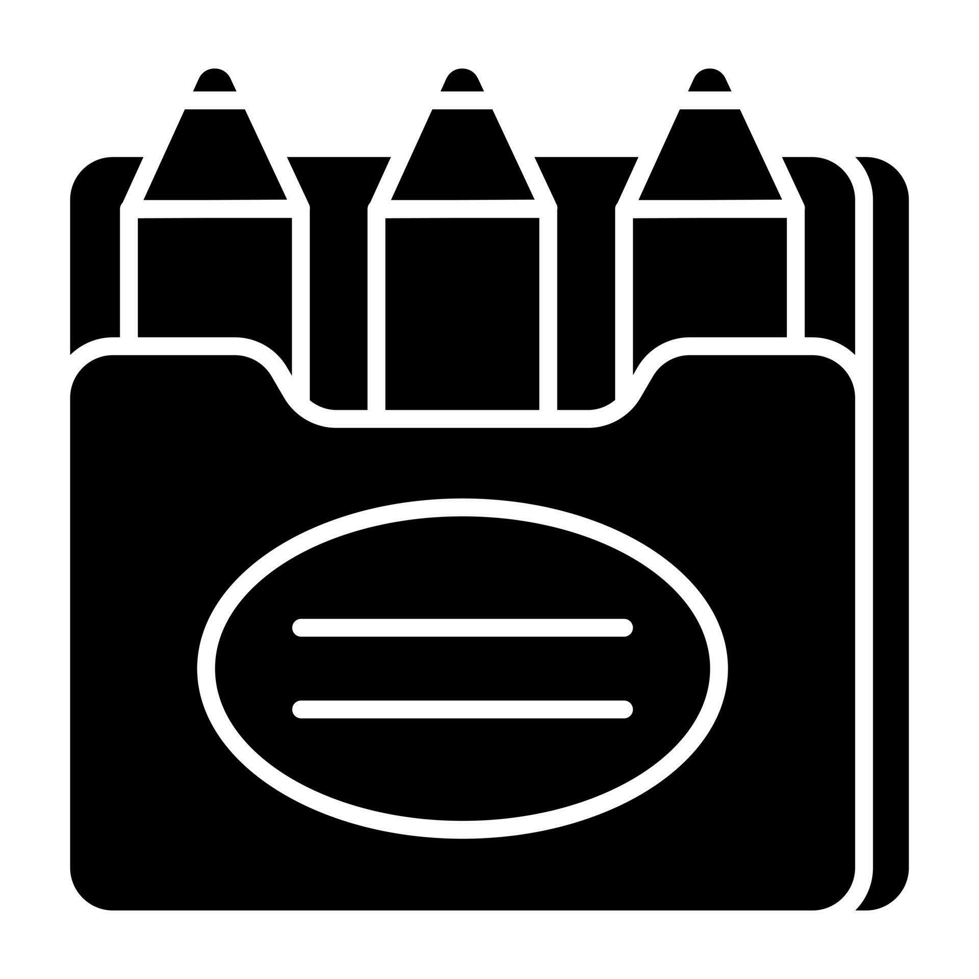 A set of coloring pencils, crayons icon 23710956 Vector Art at Vecteezy