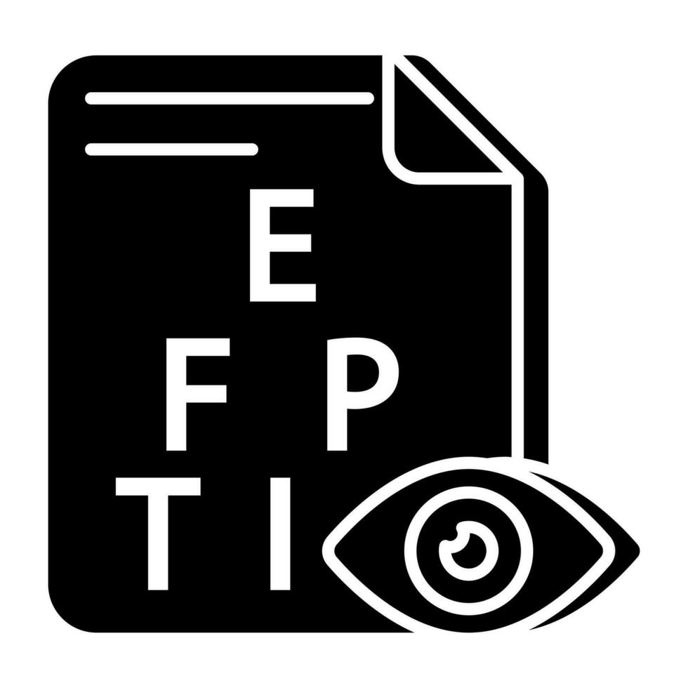 Modern design icon of eye test vector