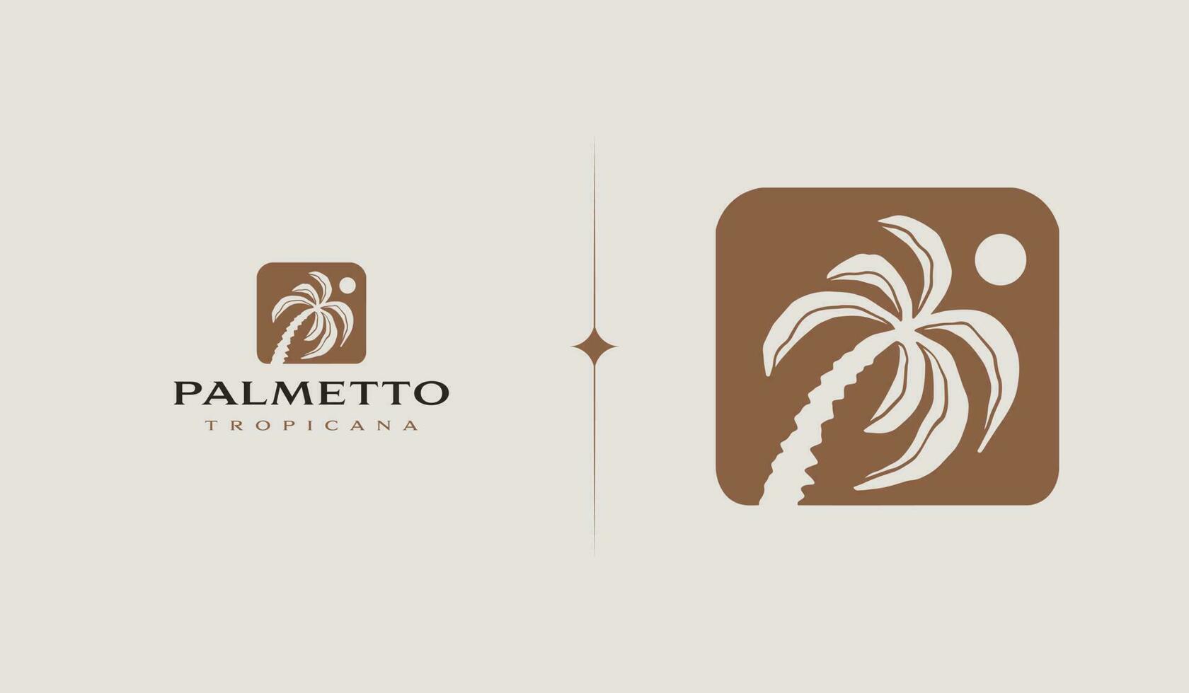 Palm Tree Summer Tropical. Universal creative premium symbol. Vector sign icon logo template. Vector illustration