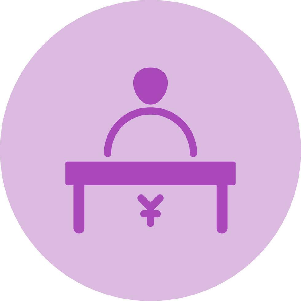 Cashier Vector Icon