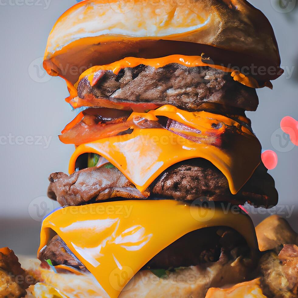 cheese burger delicious photo