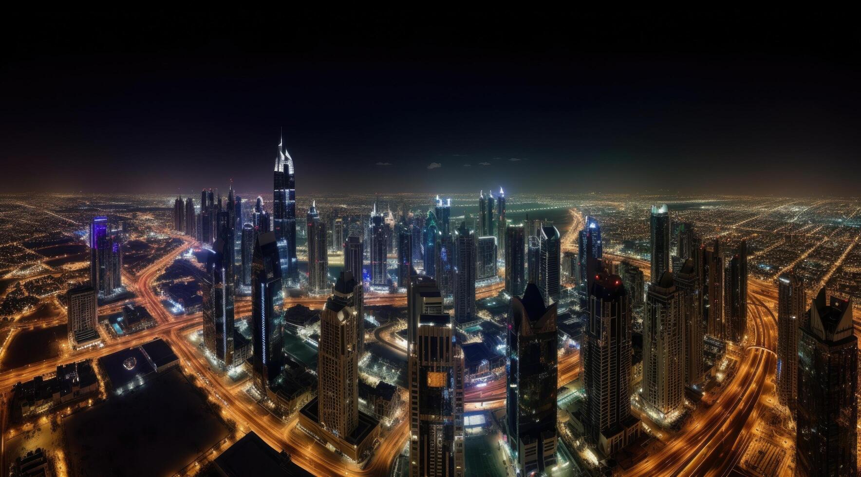 Dubai background. Illustration photo