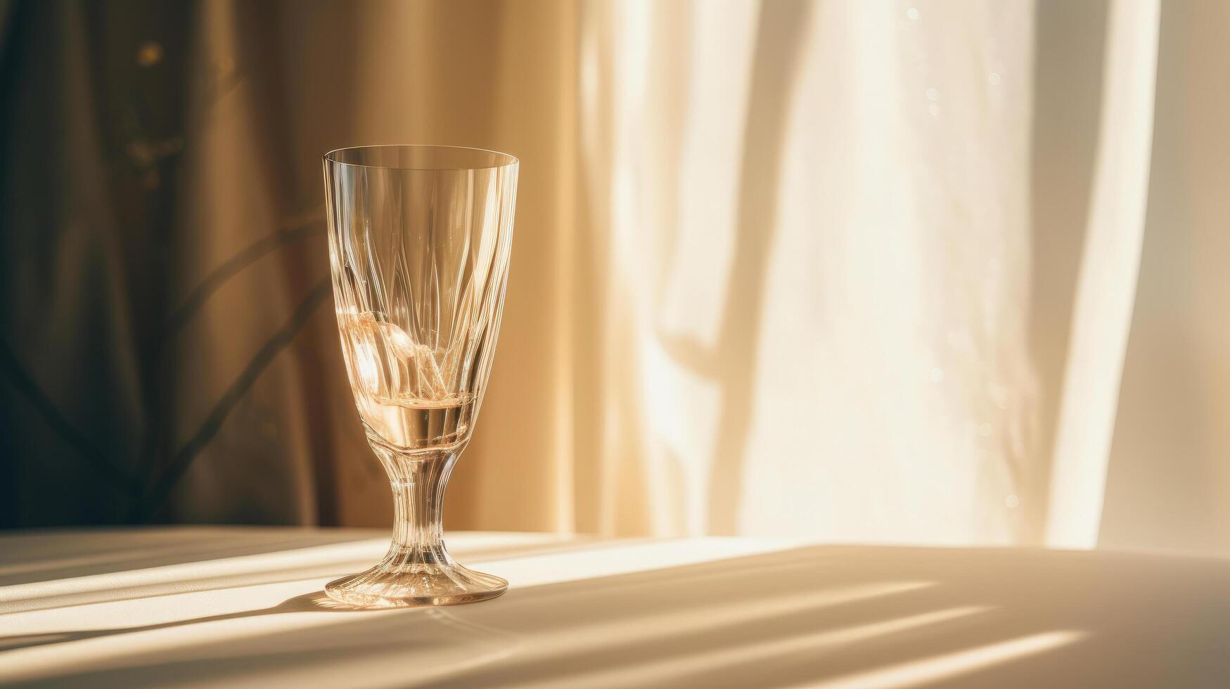 Champagne glass background. Illustration photo