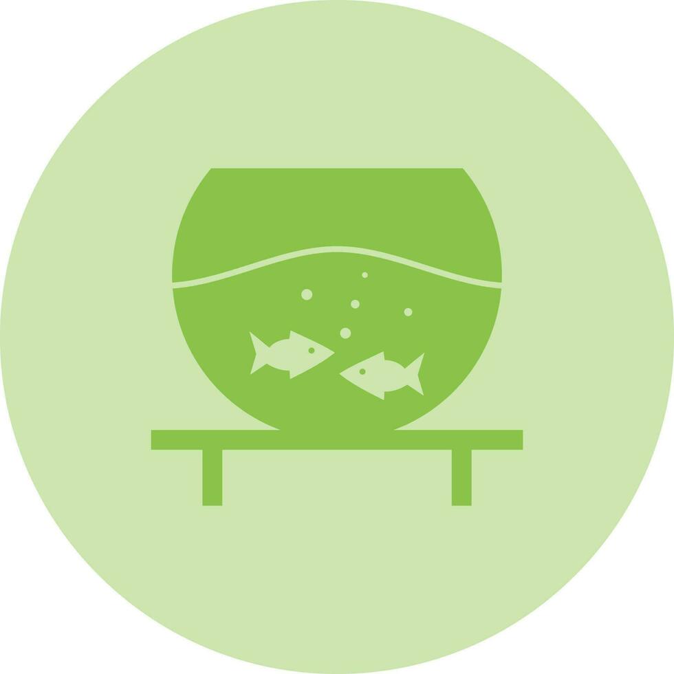 Fish Bowl Vector Icon