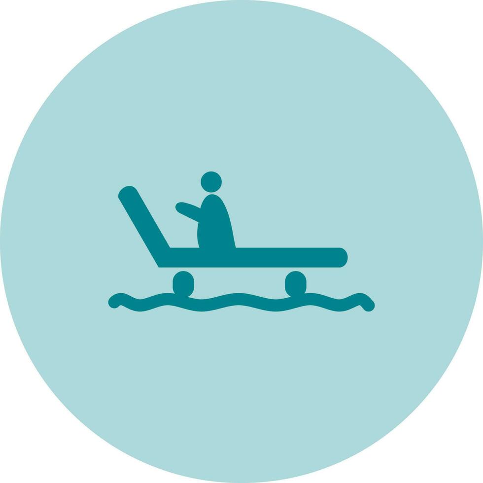 Riding Sled Vector Icon