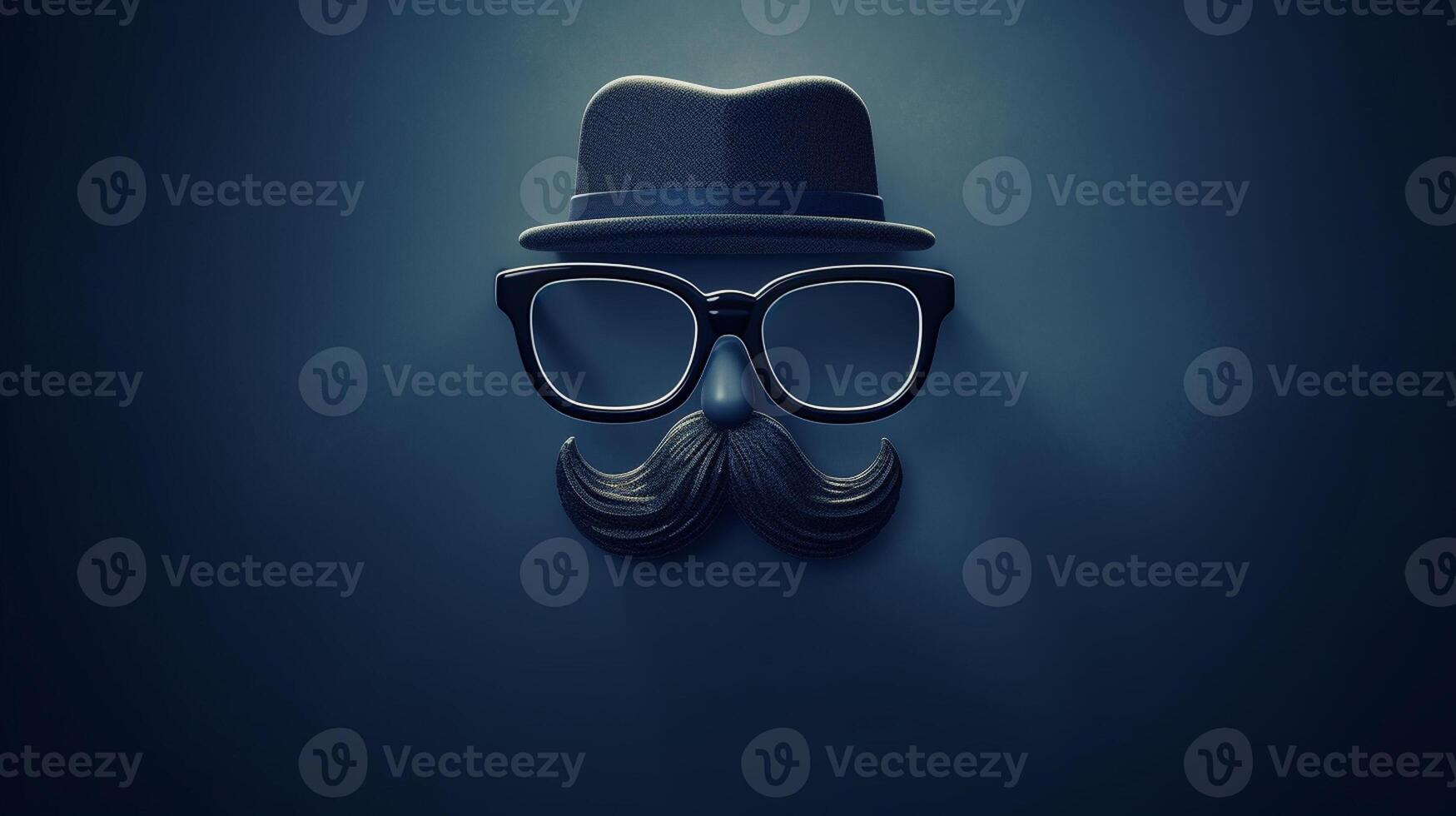 Happy father day, Black glasses with a mustache photo