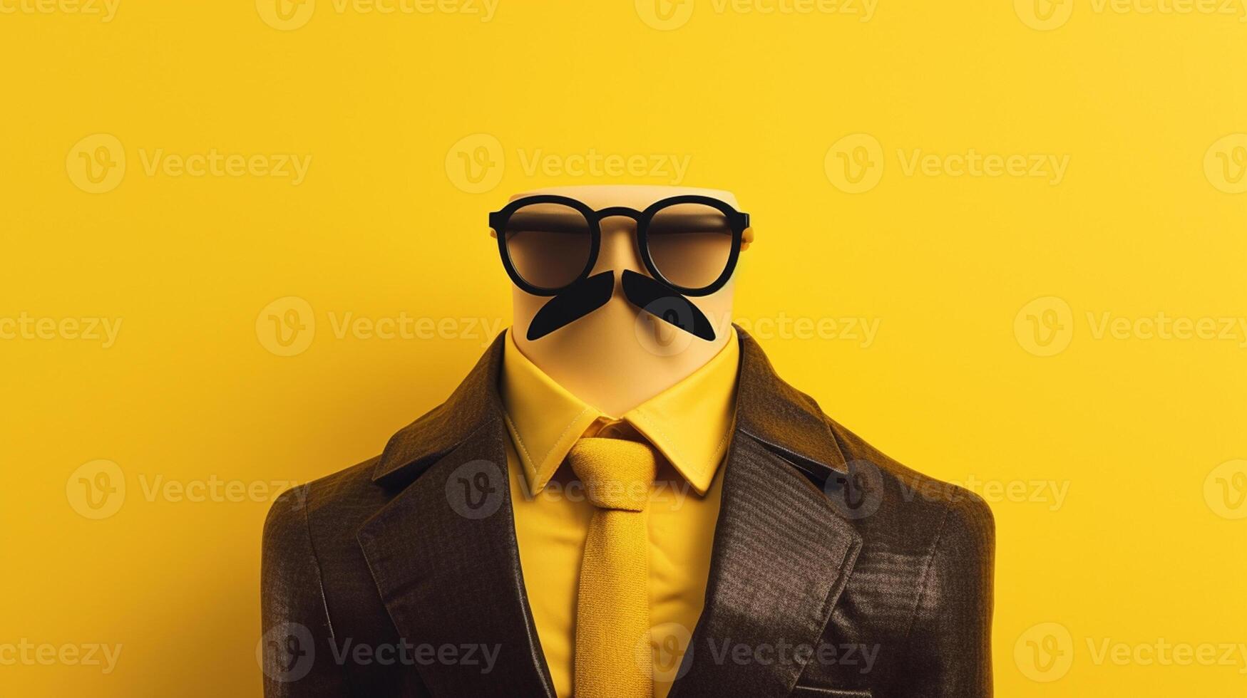 Happy father day, Clothing mannequin suit on isolated background. photo