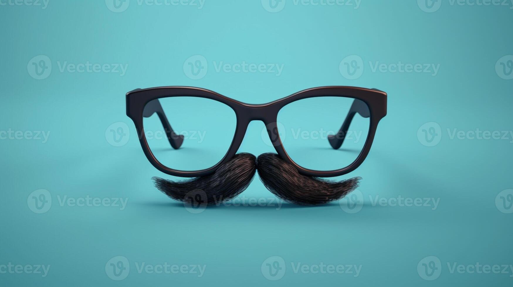 Happy father day, Black glasses with a mustache photo