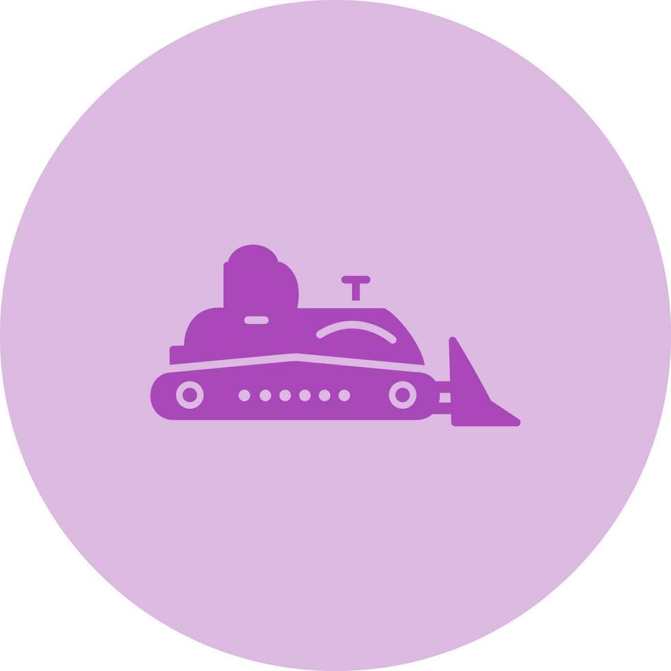 Bulldozer Vector Icon