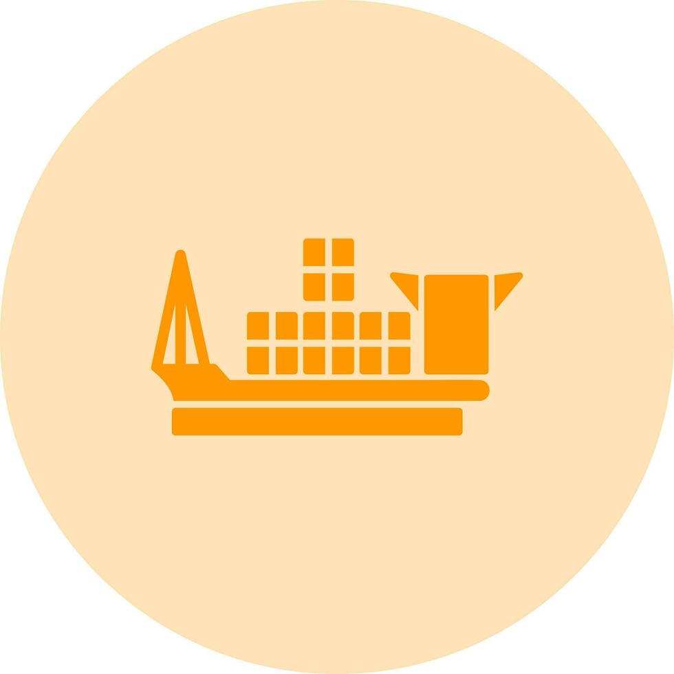 Cargo Ship Vector Icon