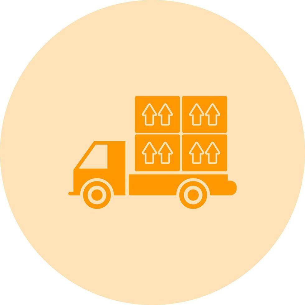 Loaded Truck Vector Icon