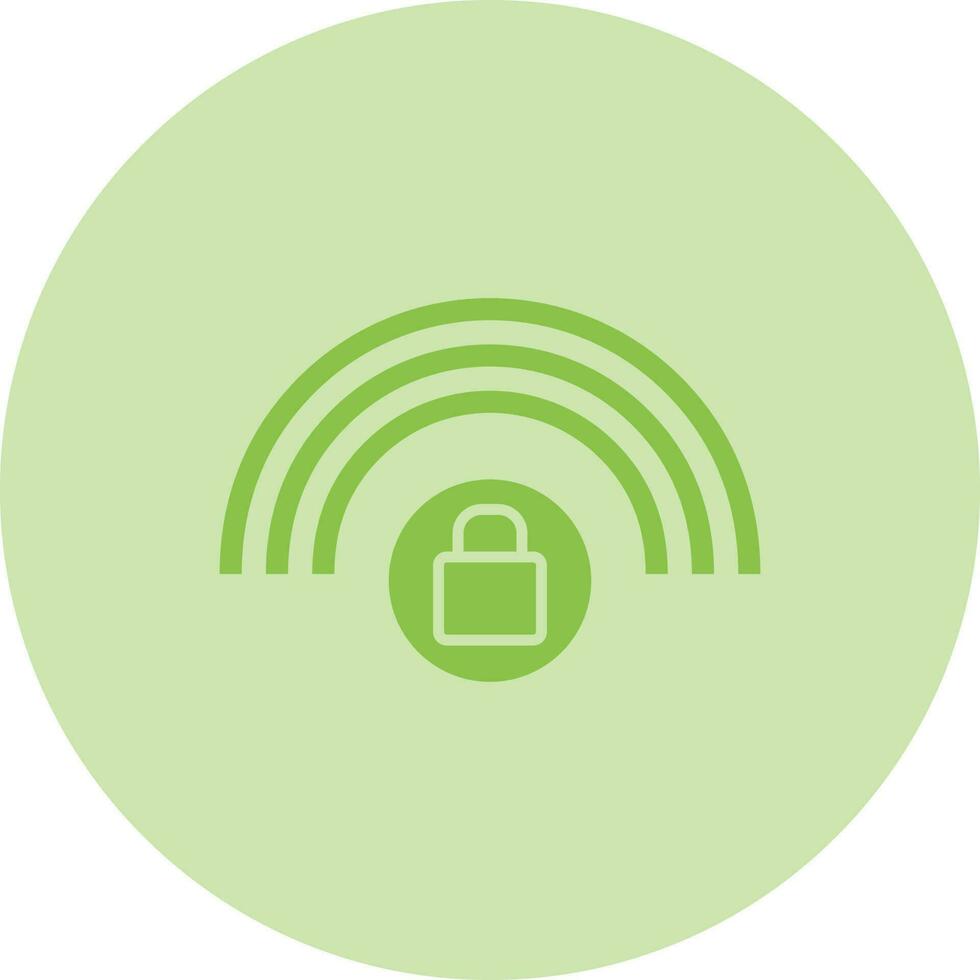 Protected Wifi Vector Icon