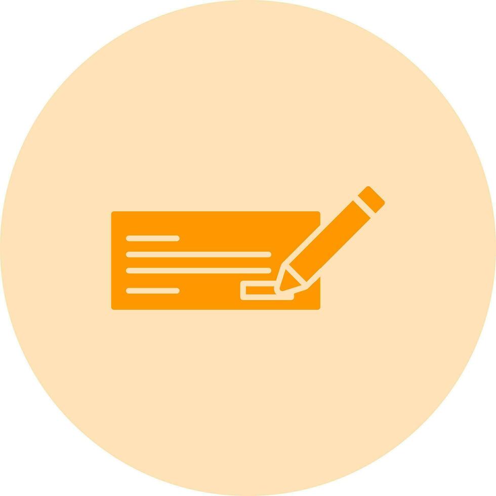 Write Cheque Vector Icon