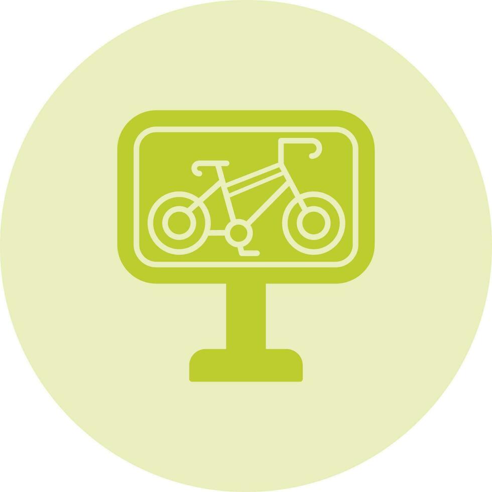 Bike Lane Vector Icon