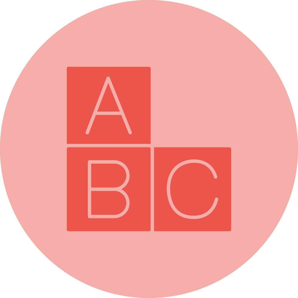 icono de vector abc