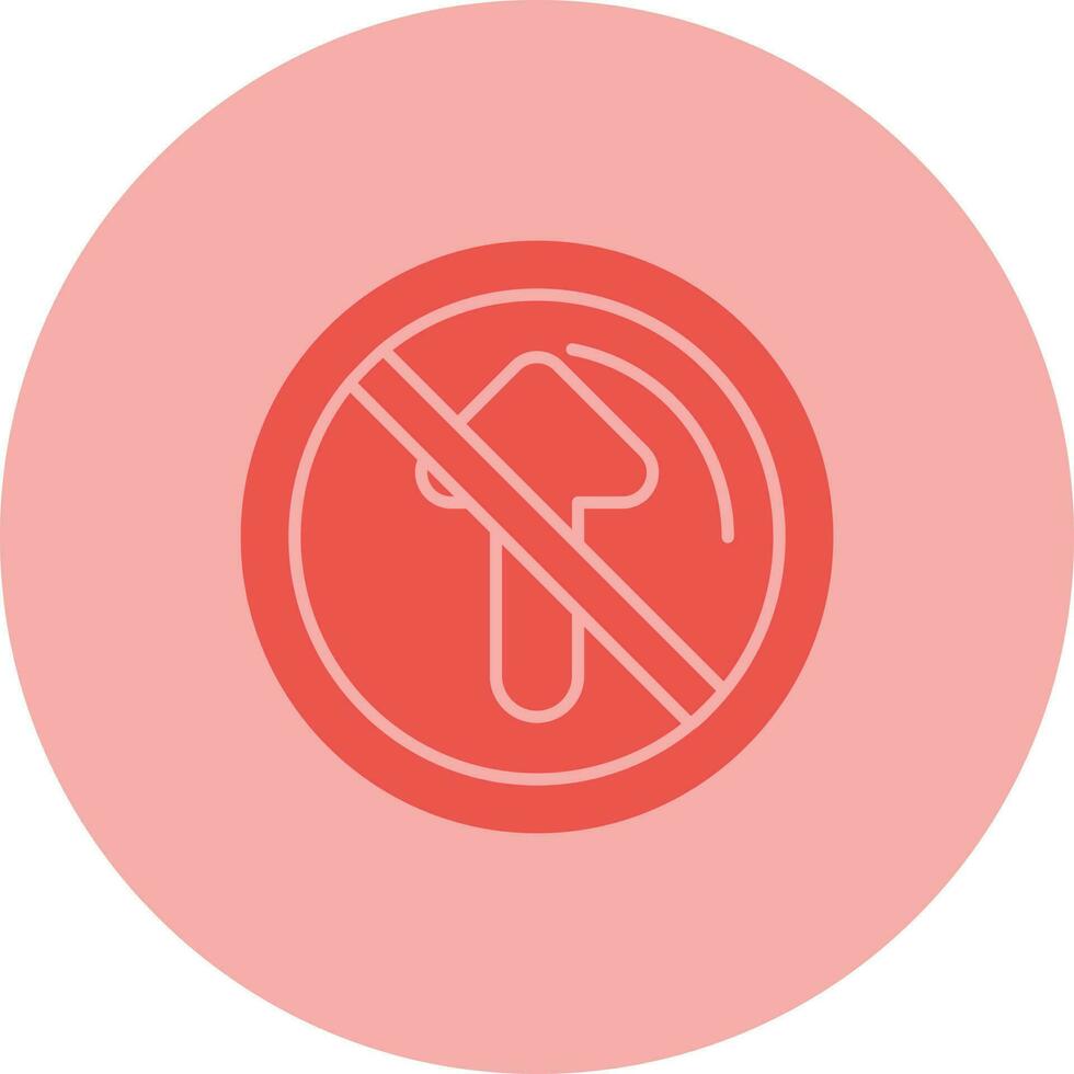 No Passing Vector Icon
