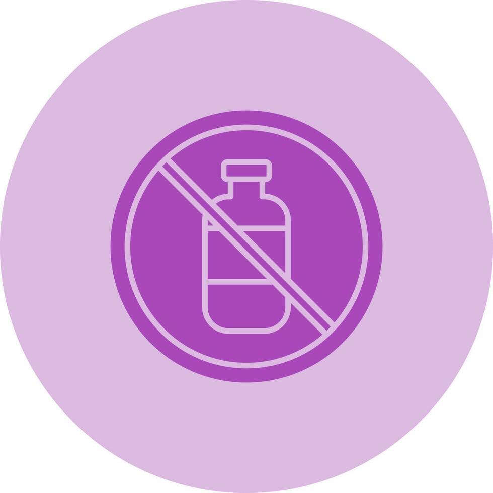 No Liquids Vector Icon