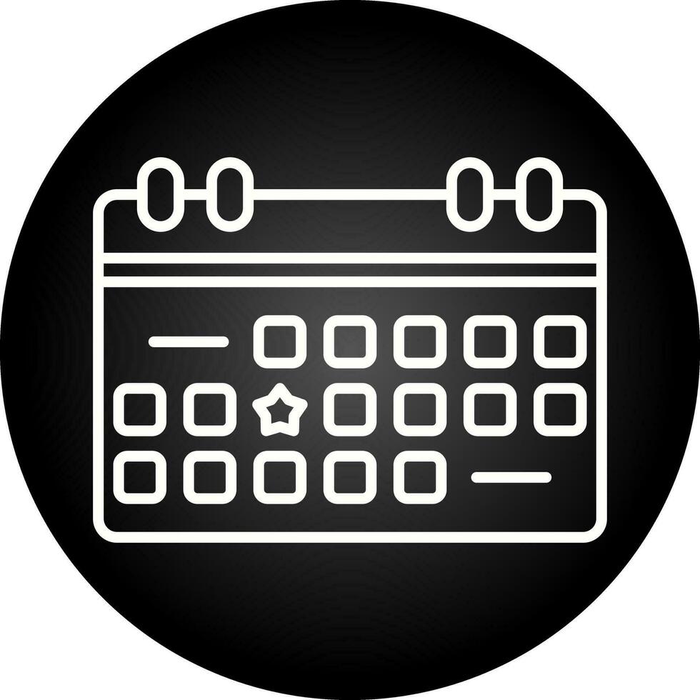 icono de vector de calendario