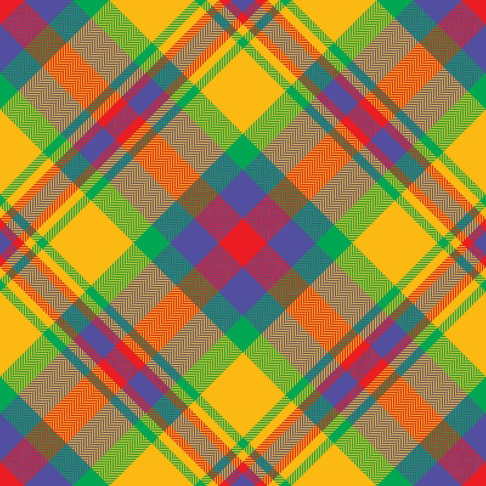 Plaid pattern vector. Check fabric texture. Seamless textile design for clothes, paper print. vector