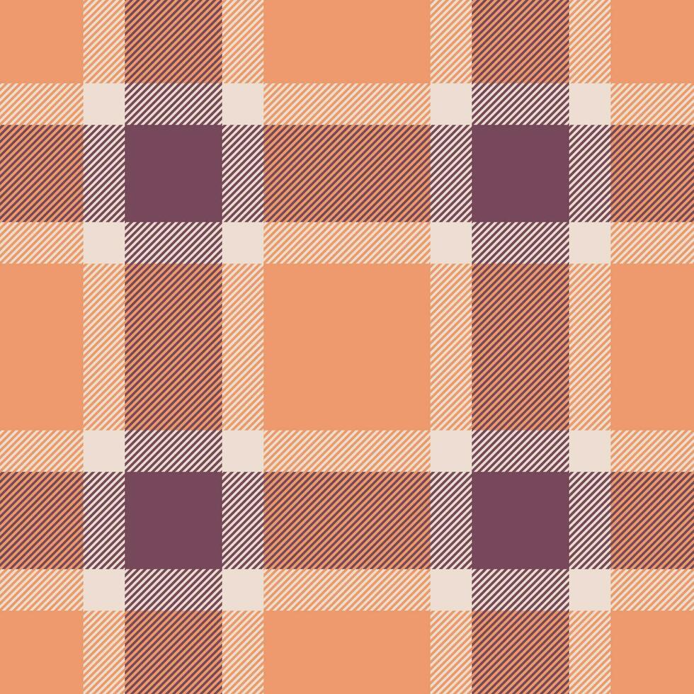 Plaid seamless pattern. Check fabric texture. Vector textile print.
