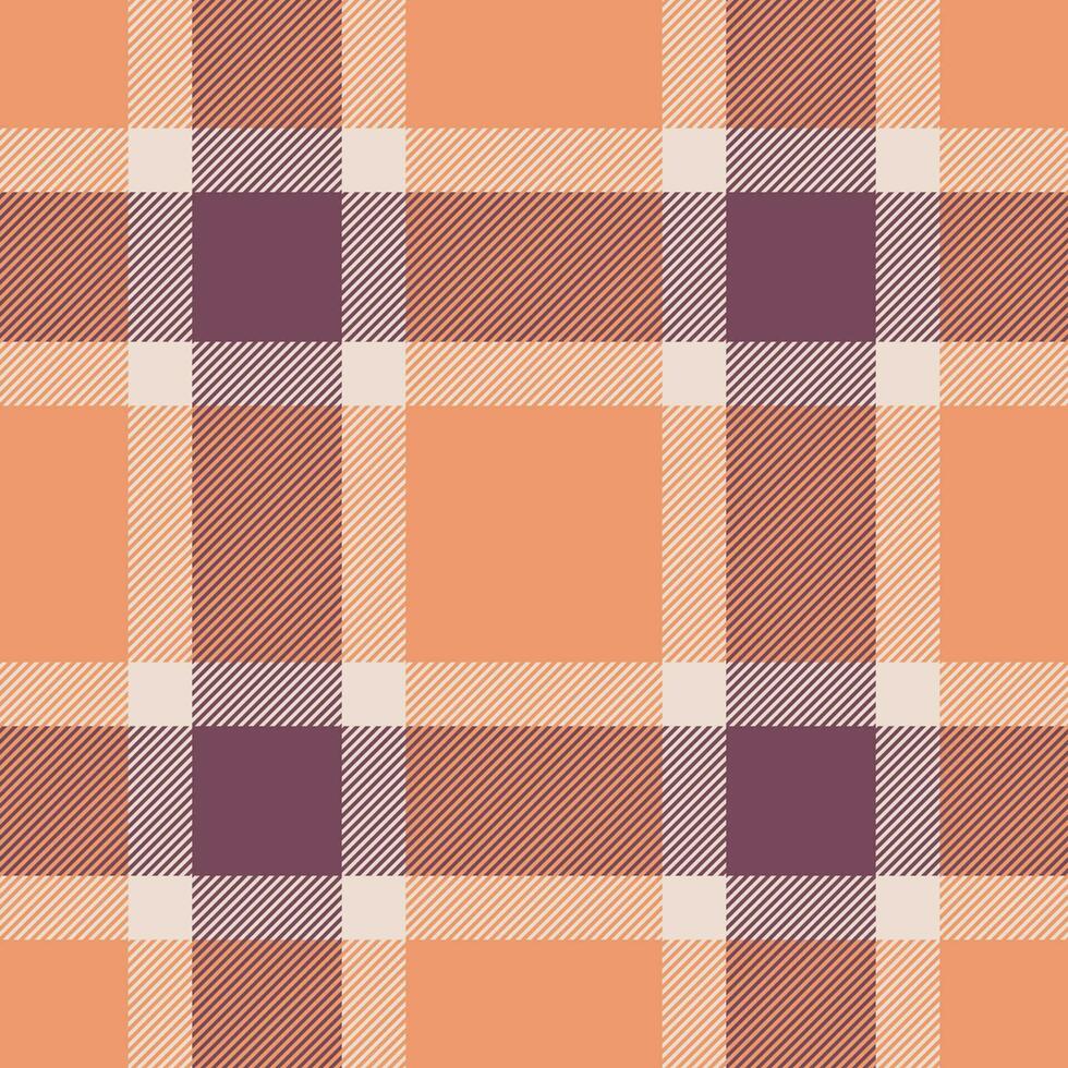 Plaid seamless pattern. Check fabric texture. Vector textile print.