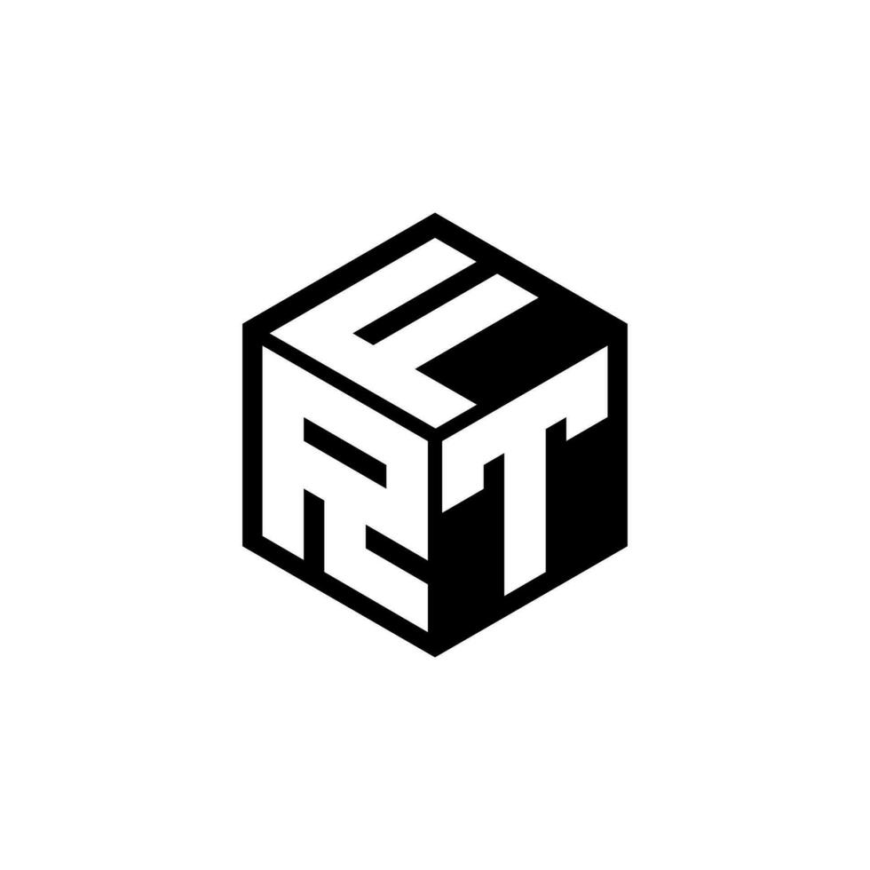 rtf letra logo diseño en ilustración. vector logo, caligrafía diseños para logo, póster, invitación, etc.