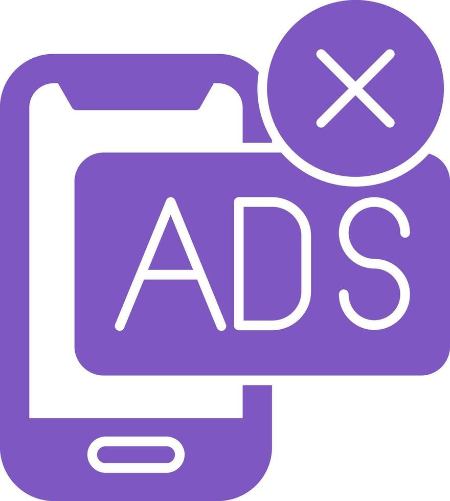 AD Block Vector Icon