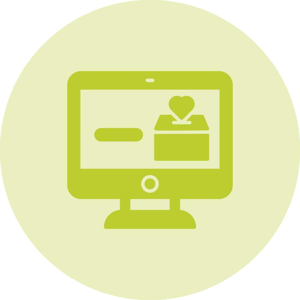 Online Donation Vector Icon