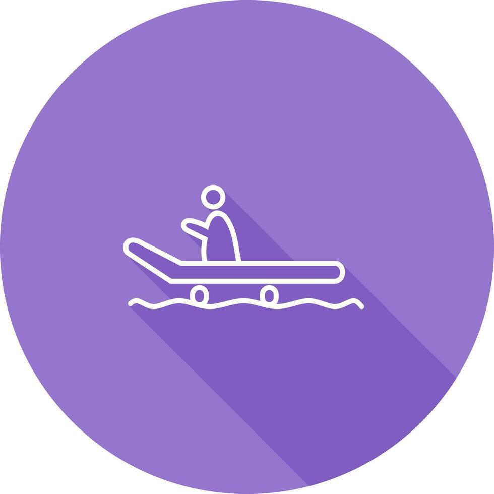 Riding Sled Vector Icon