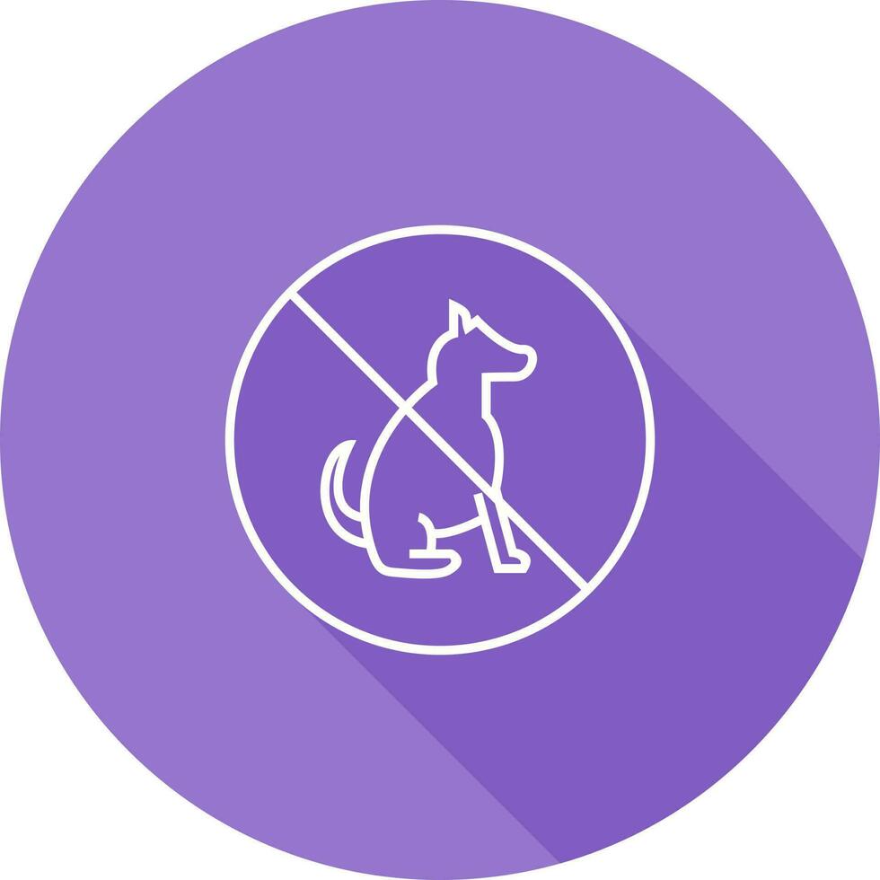 No Pet SIgn Vector Icon