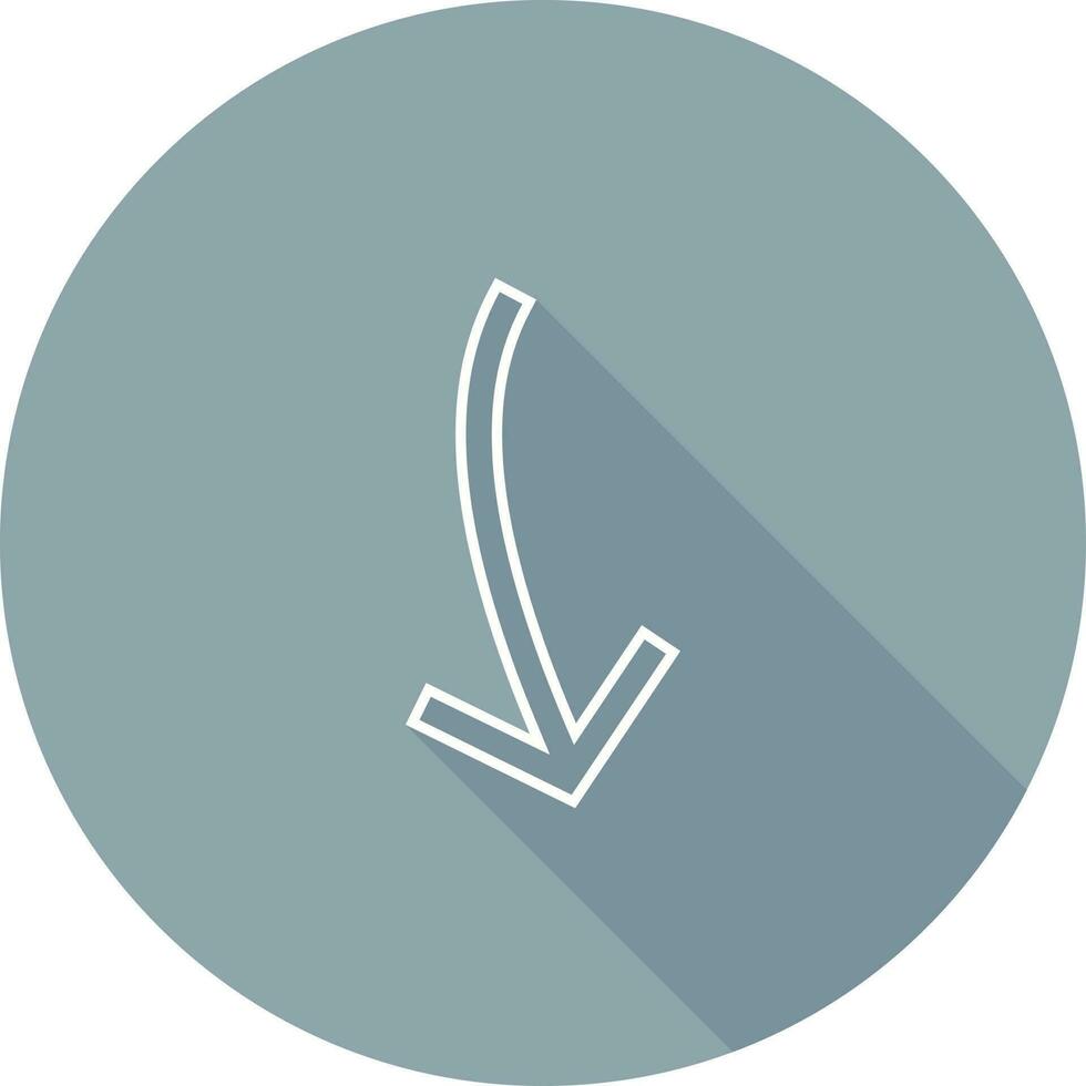 Arrow Pointing Down Vector Icon