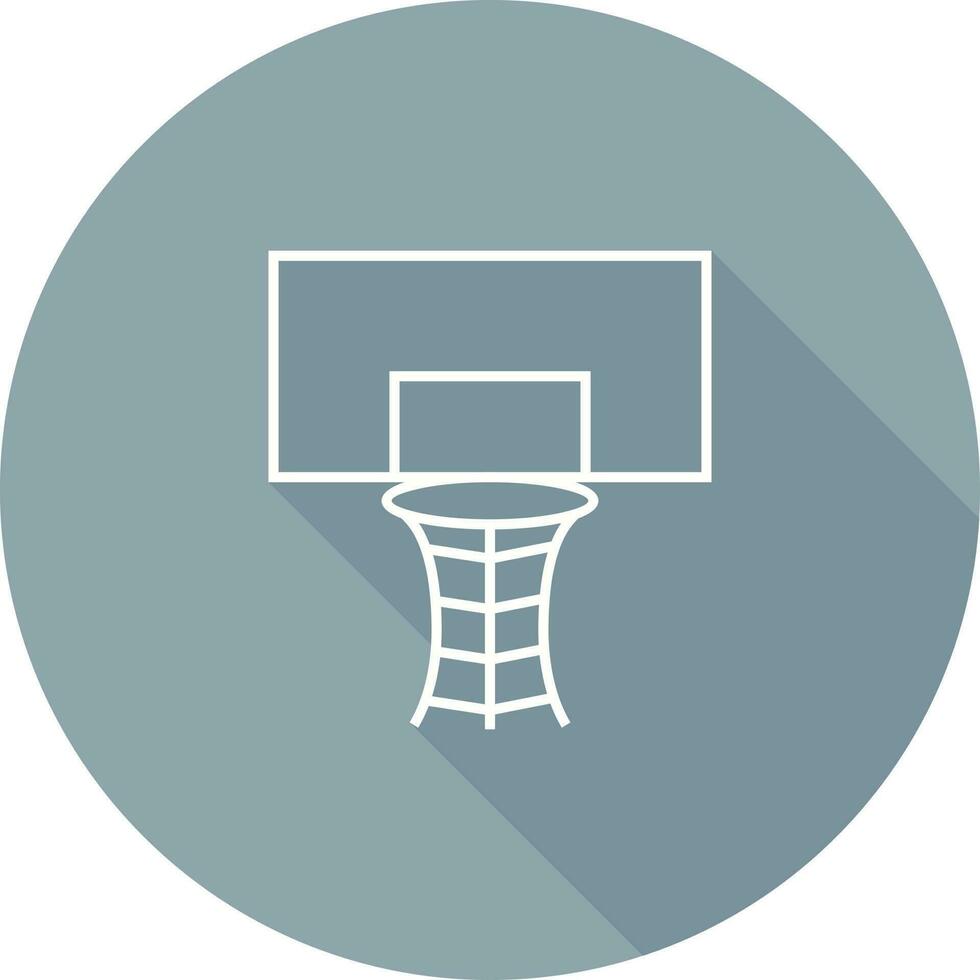 icono de vector de aro de baloncesto