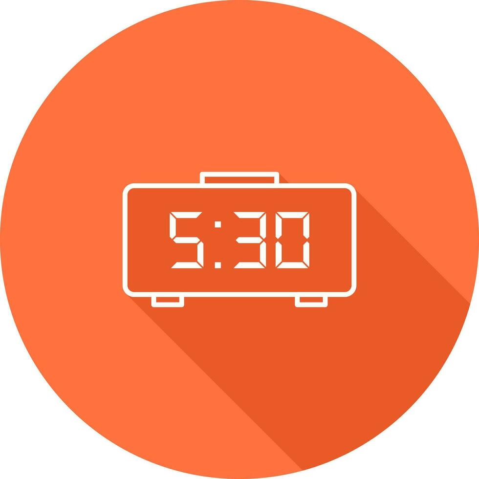 Digital Clock Vector Icon