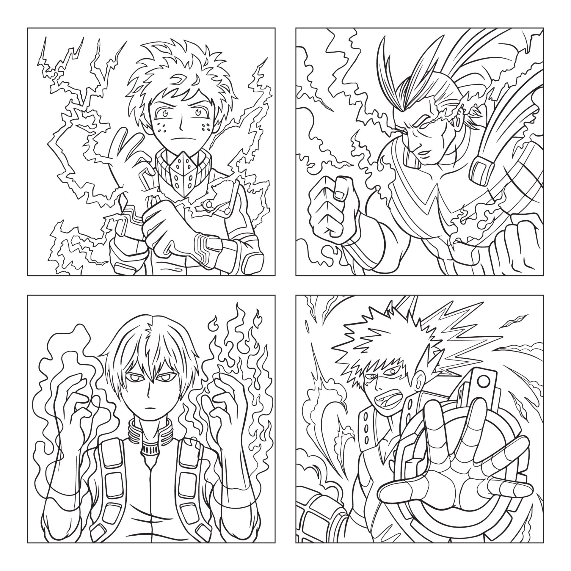 My Hero Academia Coloring Pages Printable for Free Download