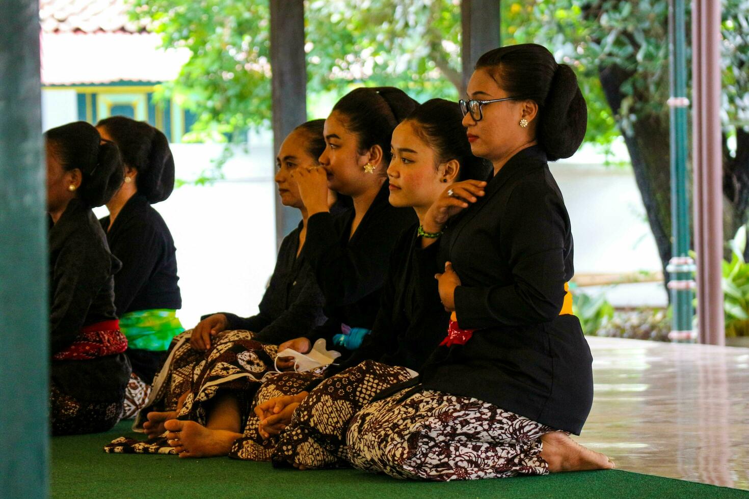 Yogyakarta, Indonesia on October 2022. Abdi dalem mataya, courtiers of the Yogyakarta Palace who are dancers. T photo