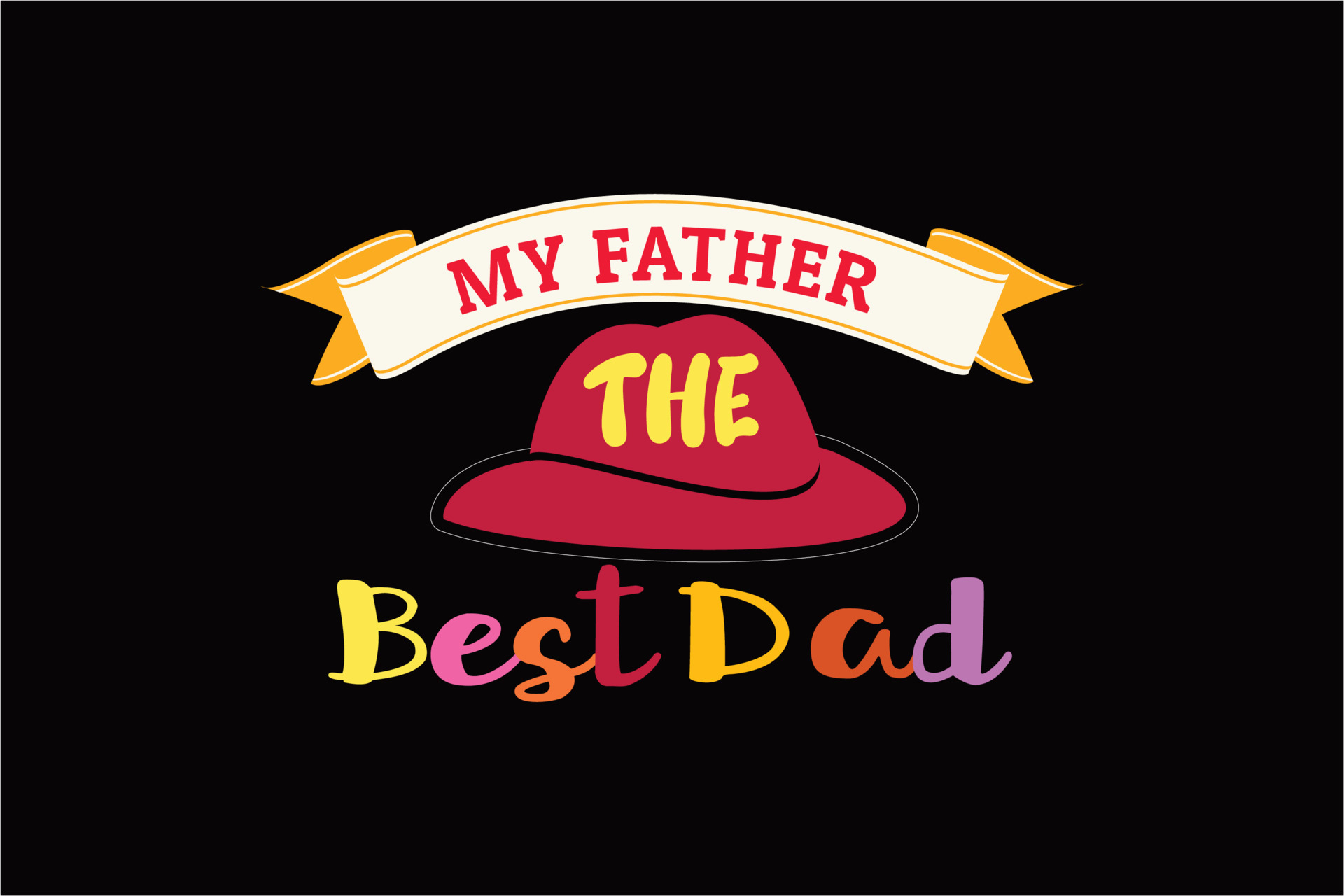 My Dad Is The Best But He Lies MY FATHER THE Best Dad Typography T shirt Design 23718639 Vector Art at