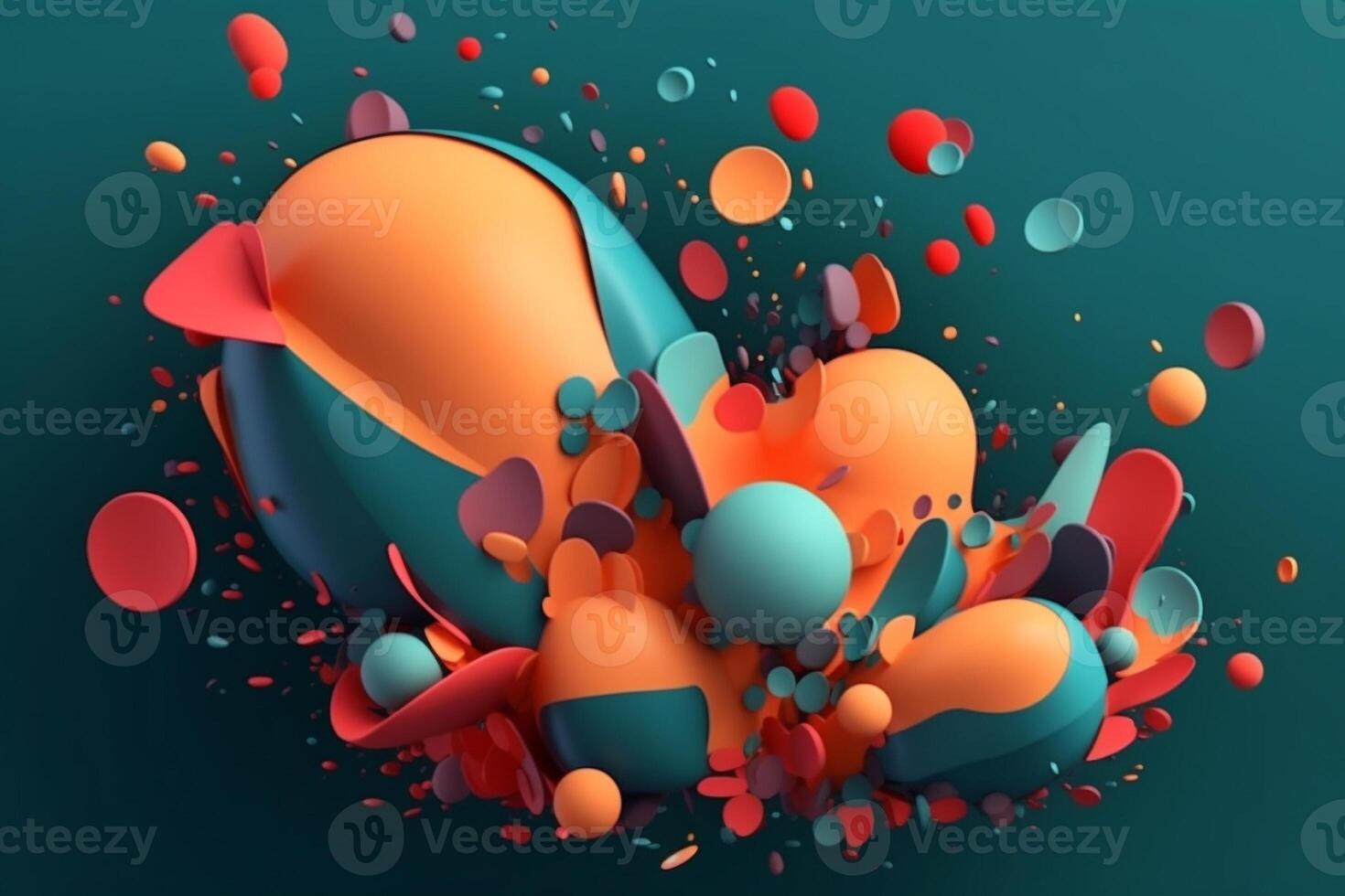 Creative colorful wallpaper background design illustration. photo